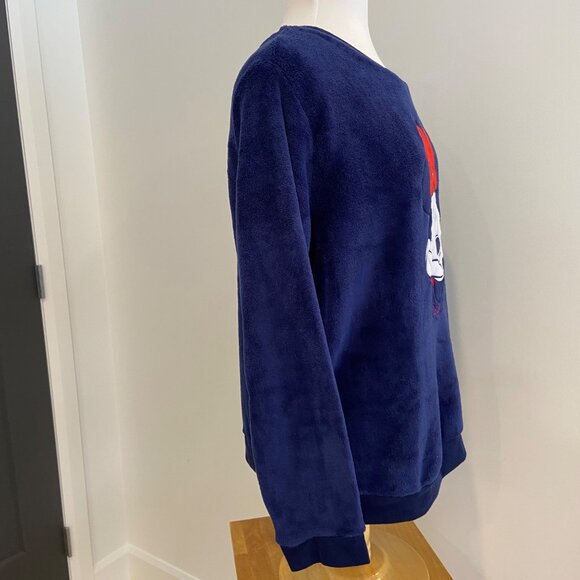 Disney Minnie Mouse Navy Blue Fleece plush Pullover Sweatshirt Daydreamer Graphi - Picture 10 of 14